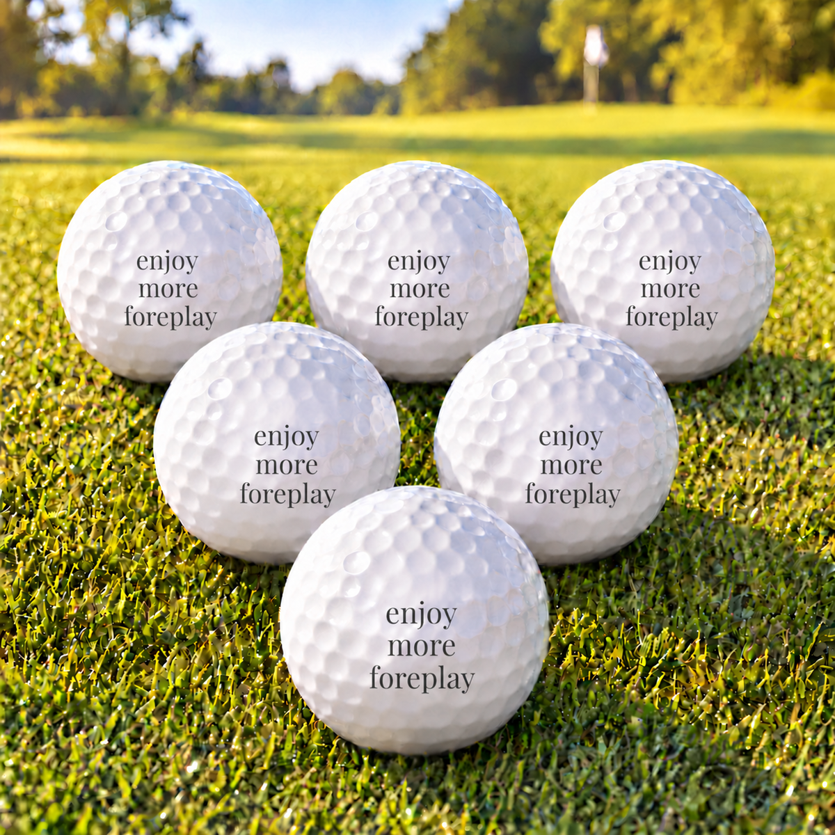 enjoy more foreplay golf balls - set of 6
