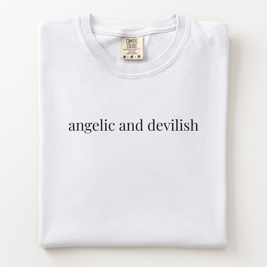 angelic and devilish comfort tee