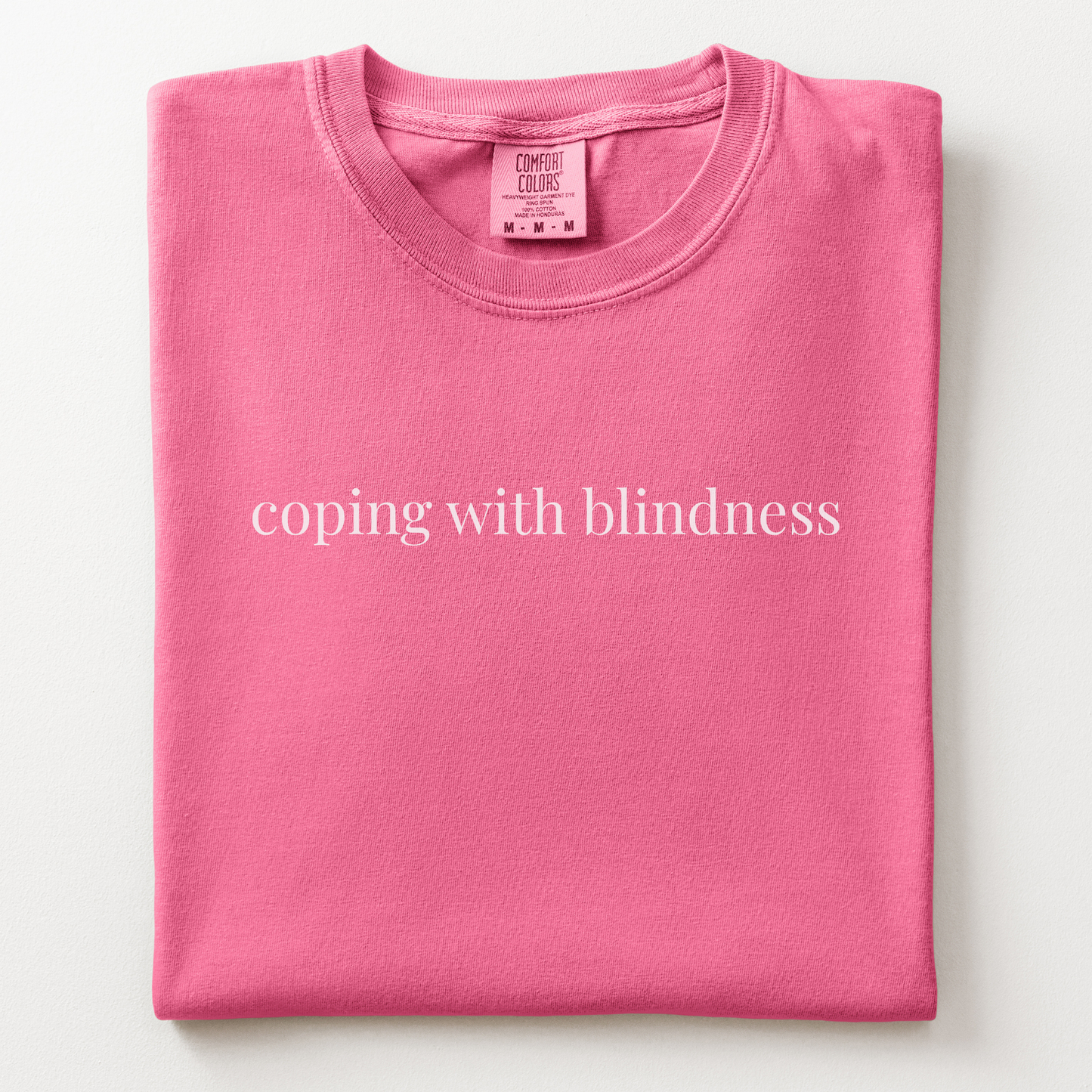 coping with blindness comfort tee
