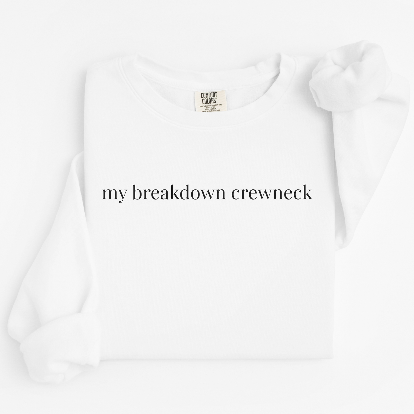 my breakdown crewneck