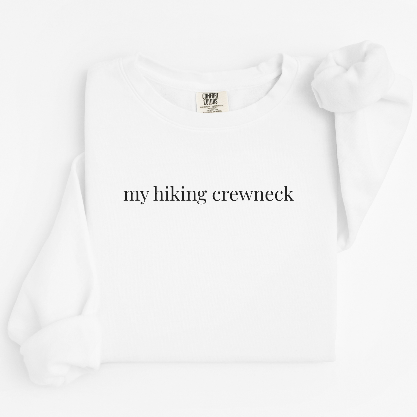 my hiking crewneck