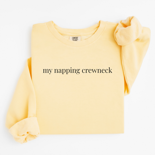 my napping crewneck