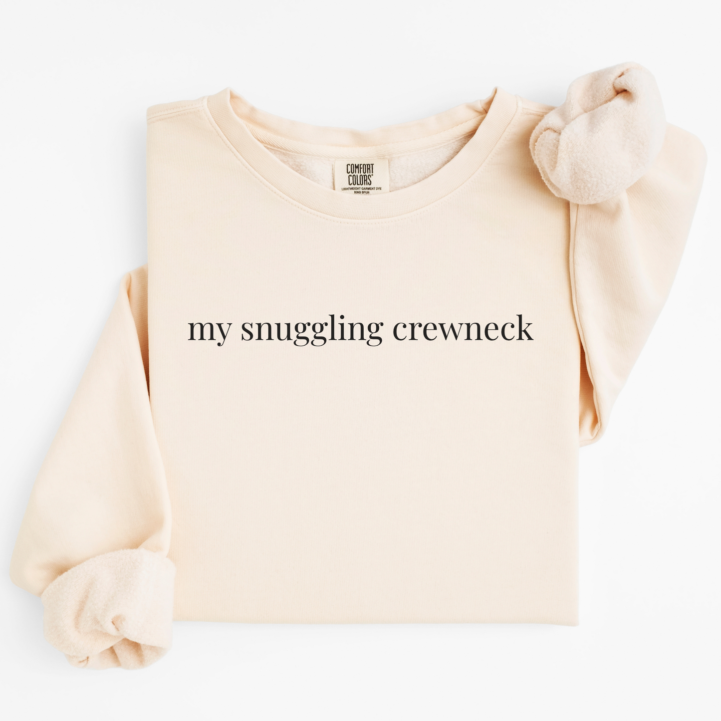 my snuggling crewneck
