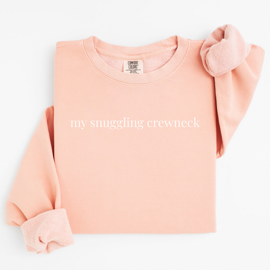 my snuggling crewneck