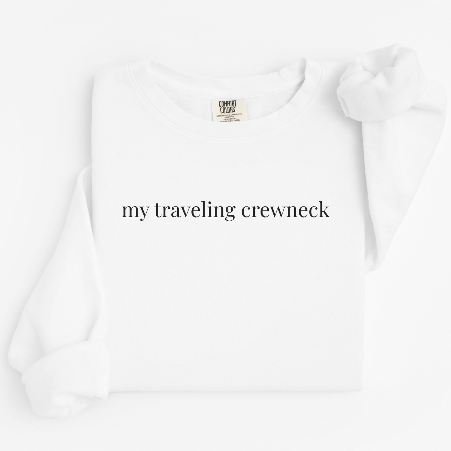 my traveling crewneck