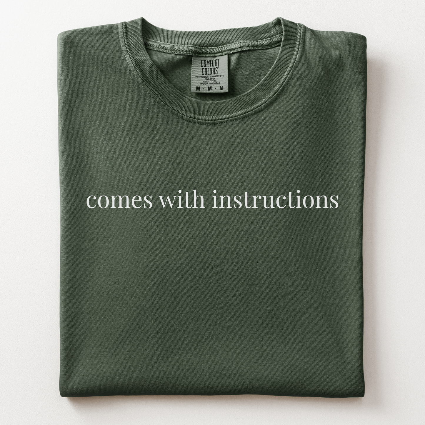 comes with instructions comfort tee