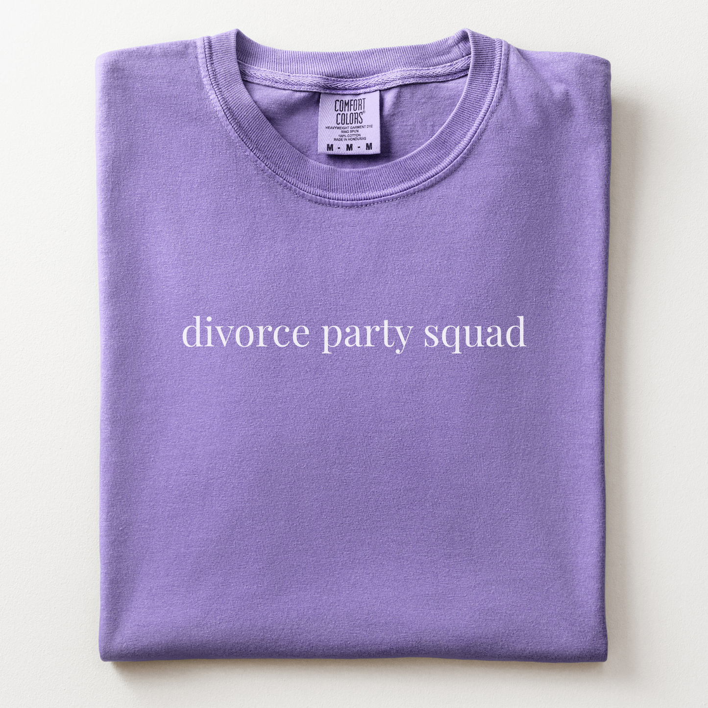 divorce party squad comfort tee