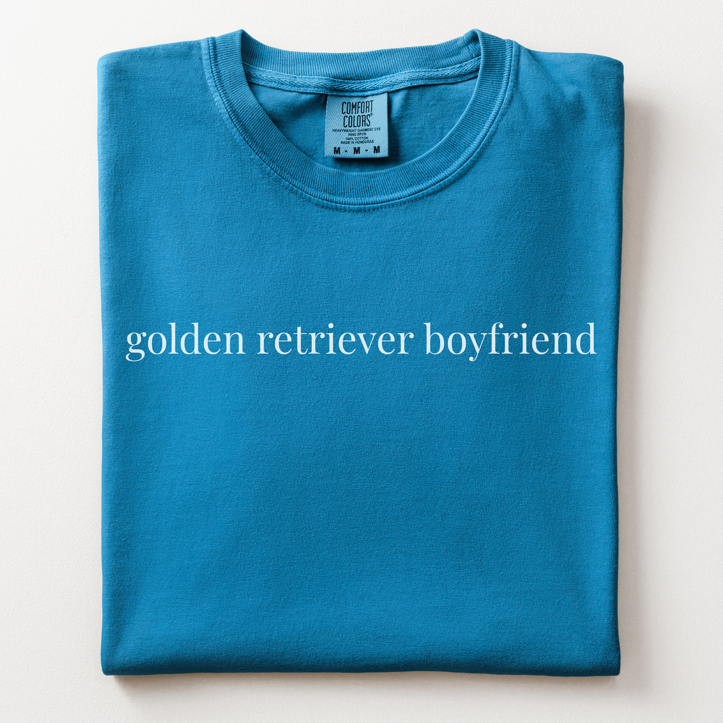 golden retriever boyfriend comfort tee