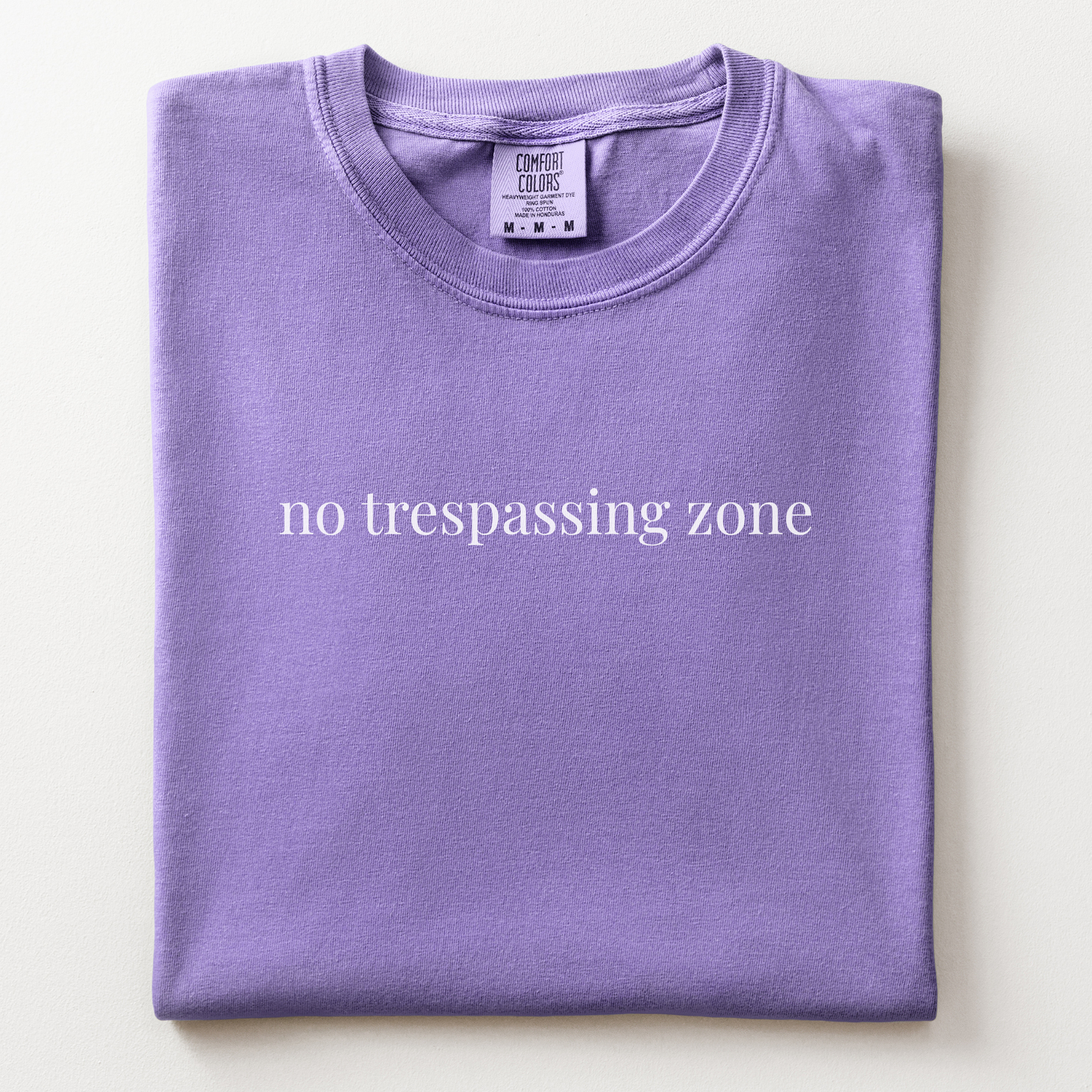 no trespassing zone comfort tee