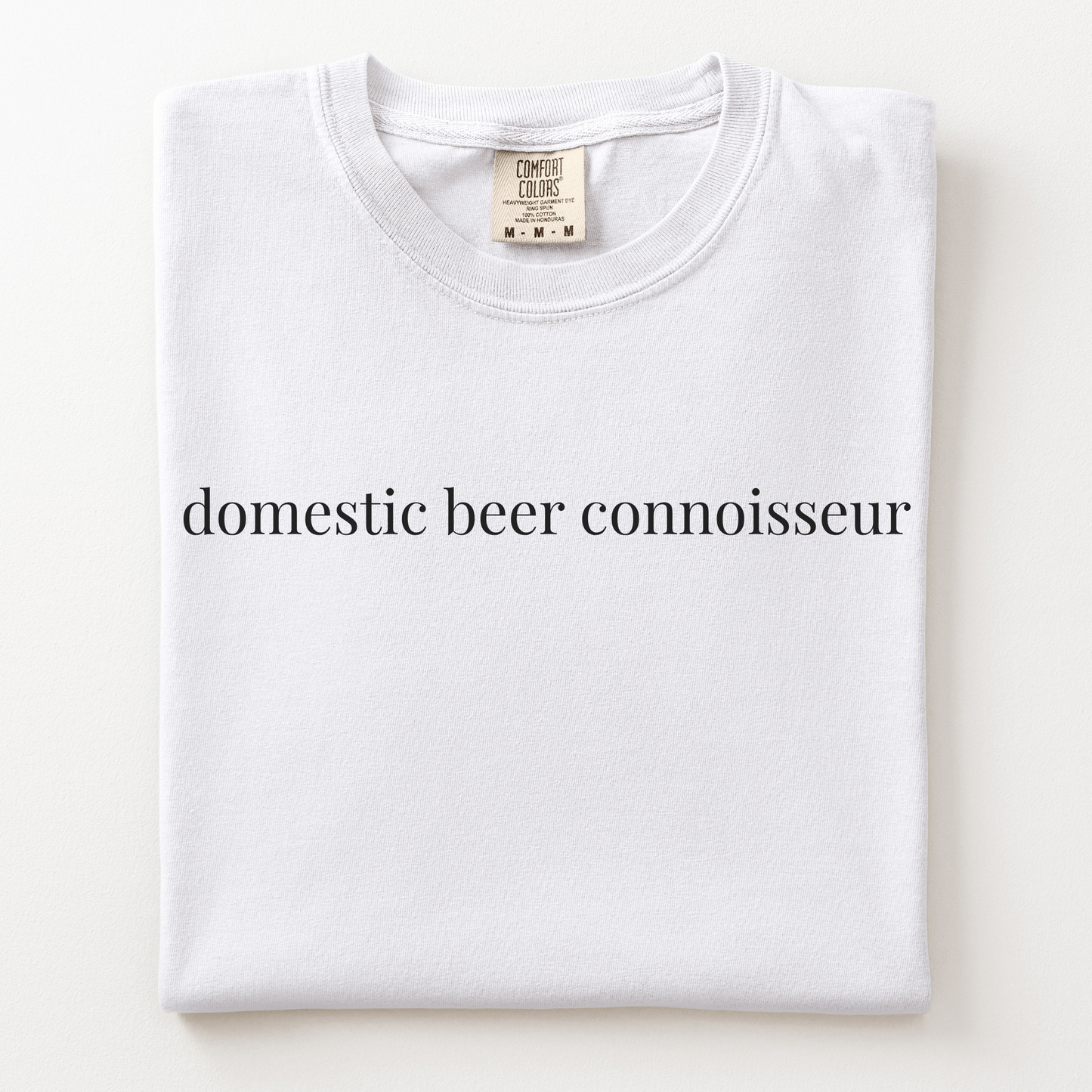 domestic beer connoisseur comfort tee