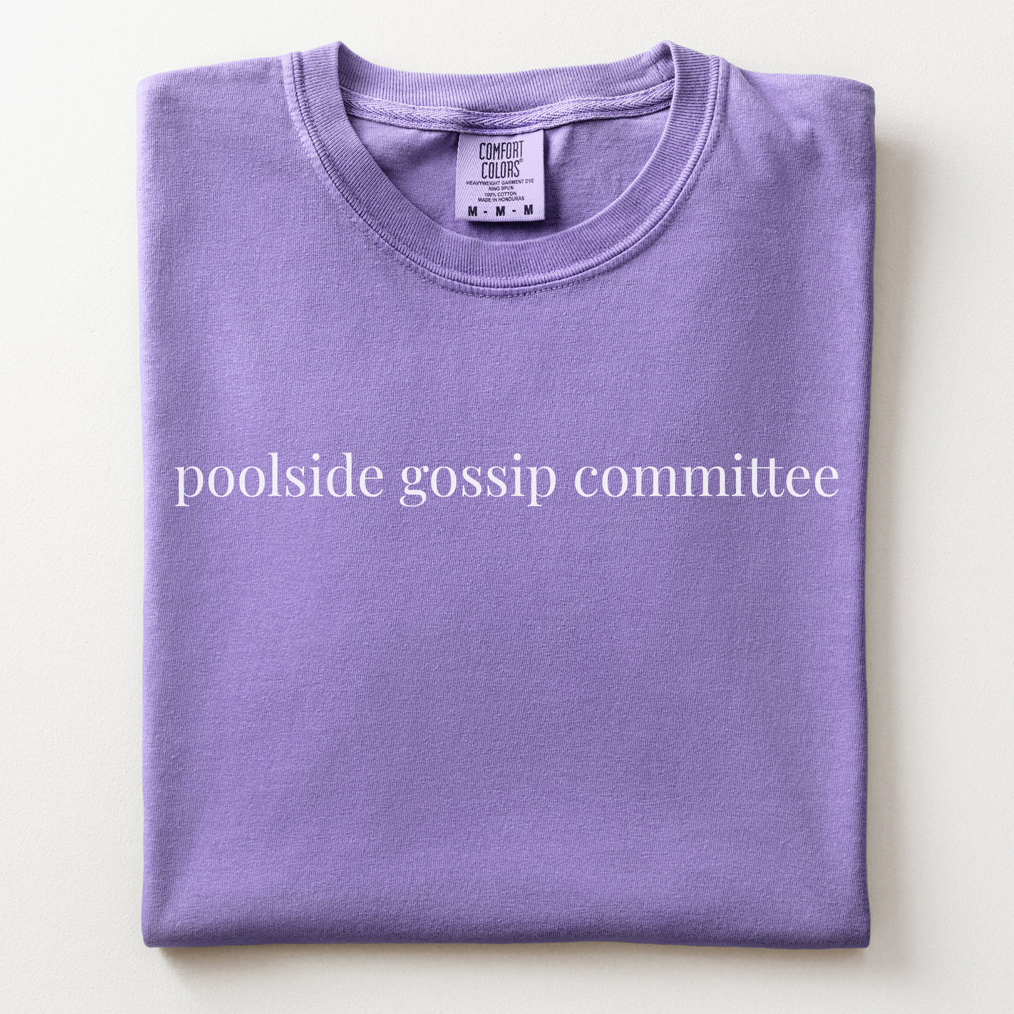 poolside gossip committee comfort tee