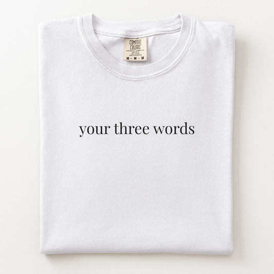 3lw personalized comfort tee