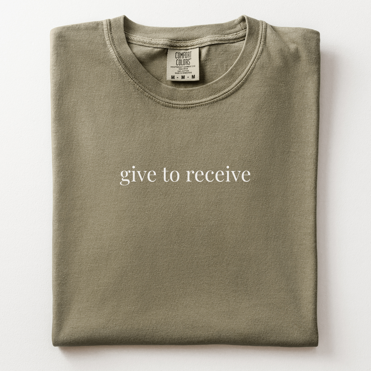 give to receive comfort tee