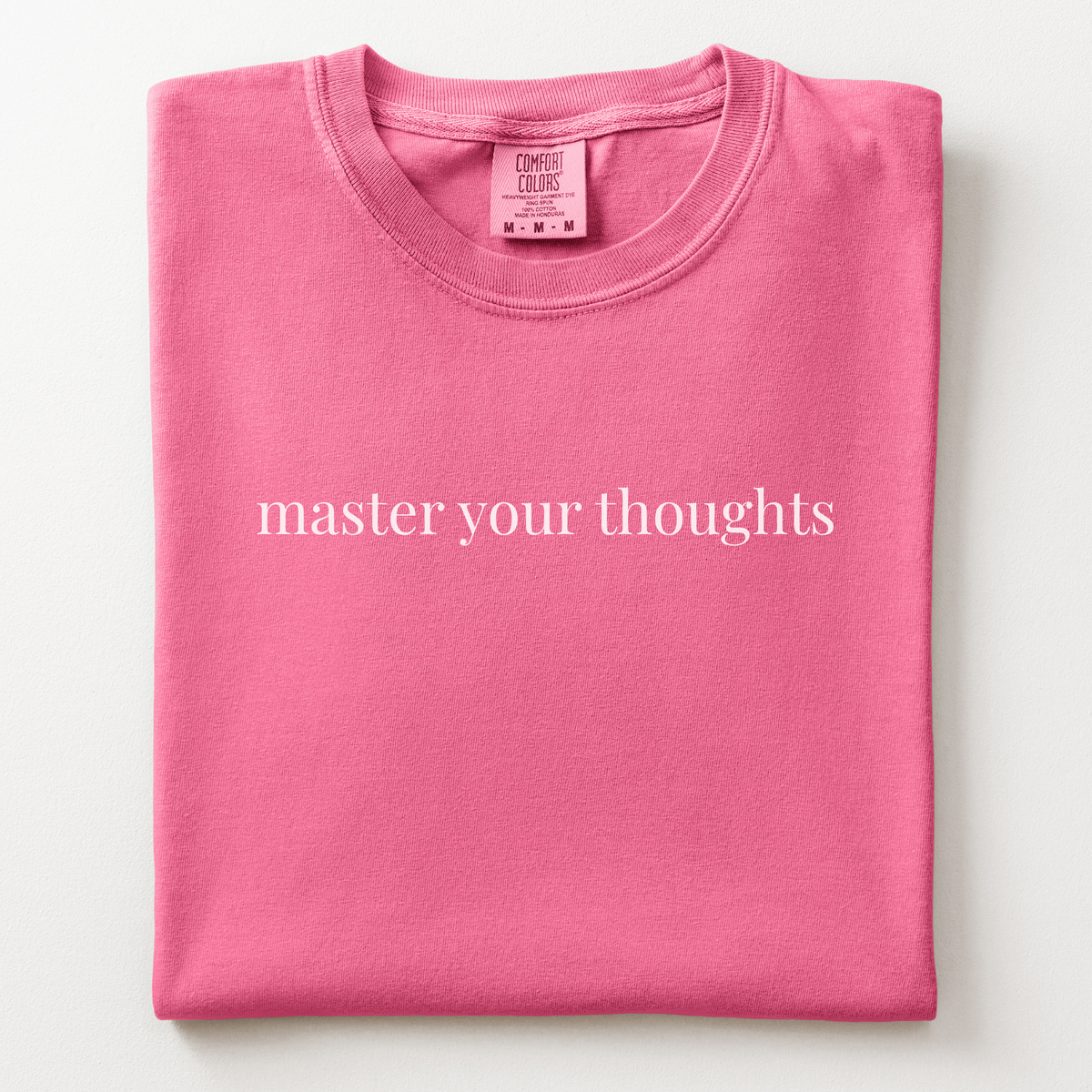 master your thoughts comfort tee