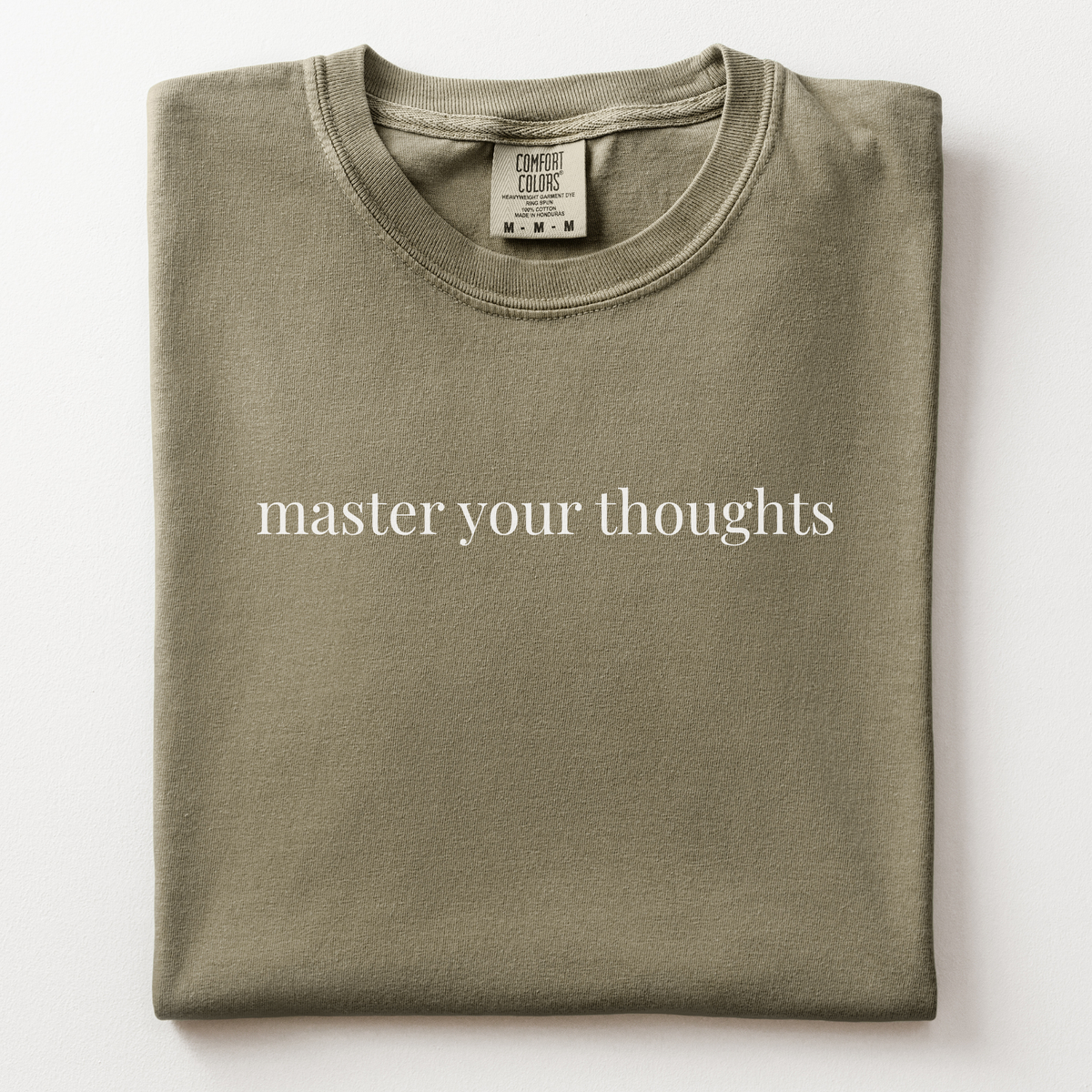 master your thoughts comfort tee