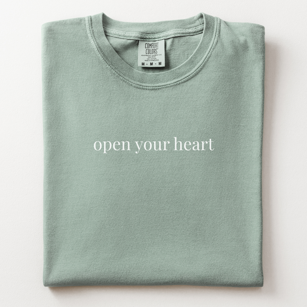 open your heart comfort tee