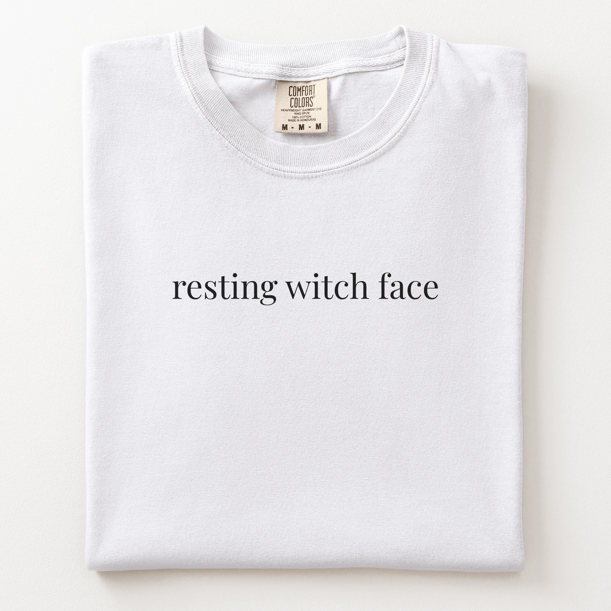 resting witch face comfort tee