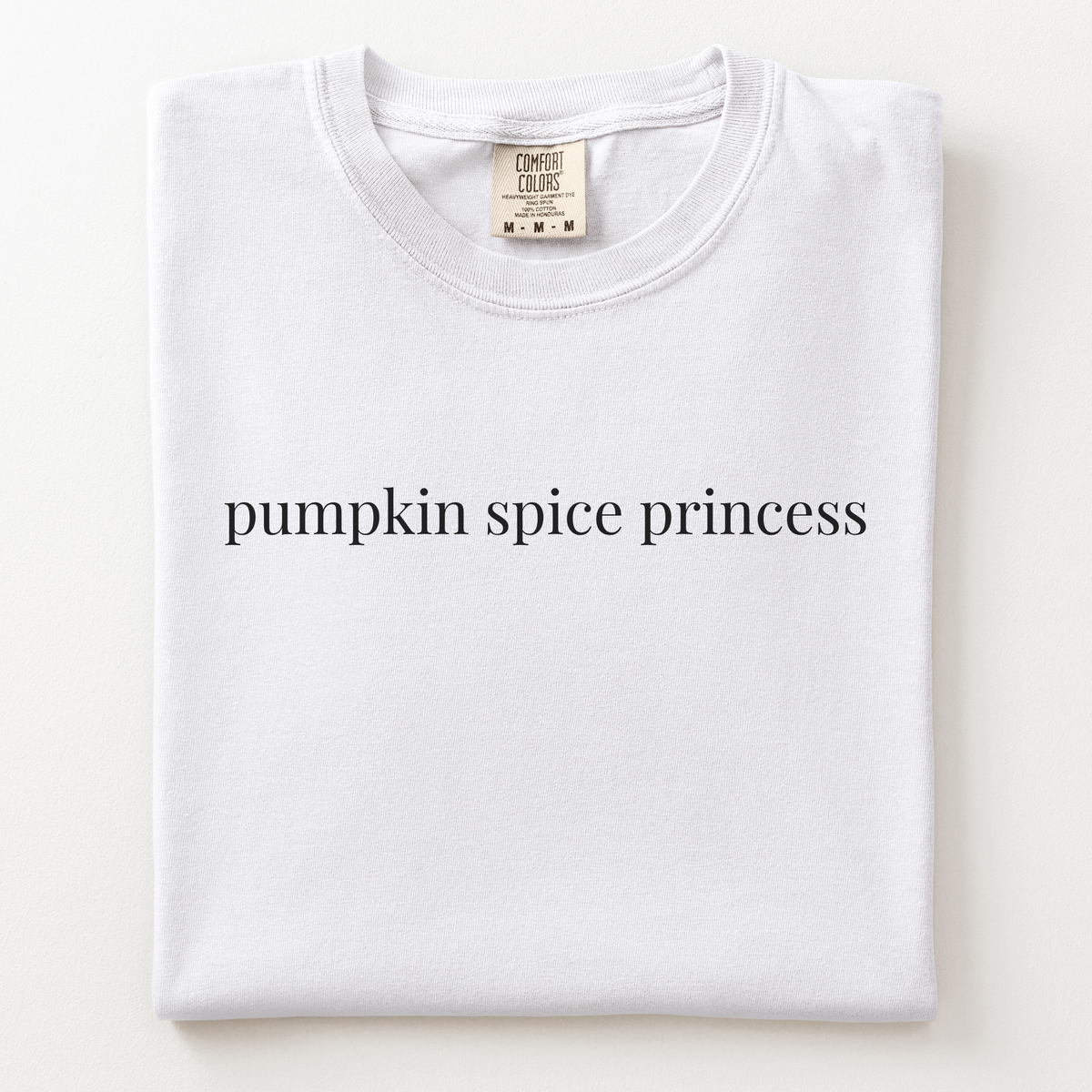 pumpkin spice princess comfort tee
