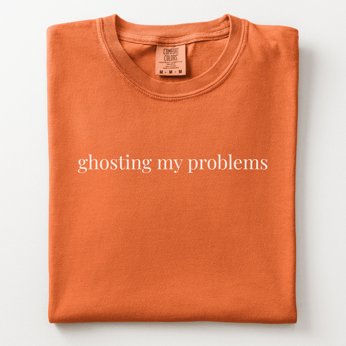 ghosting my problems comfort tee