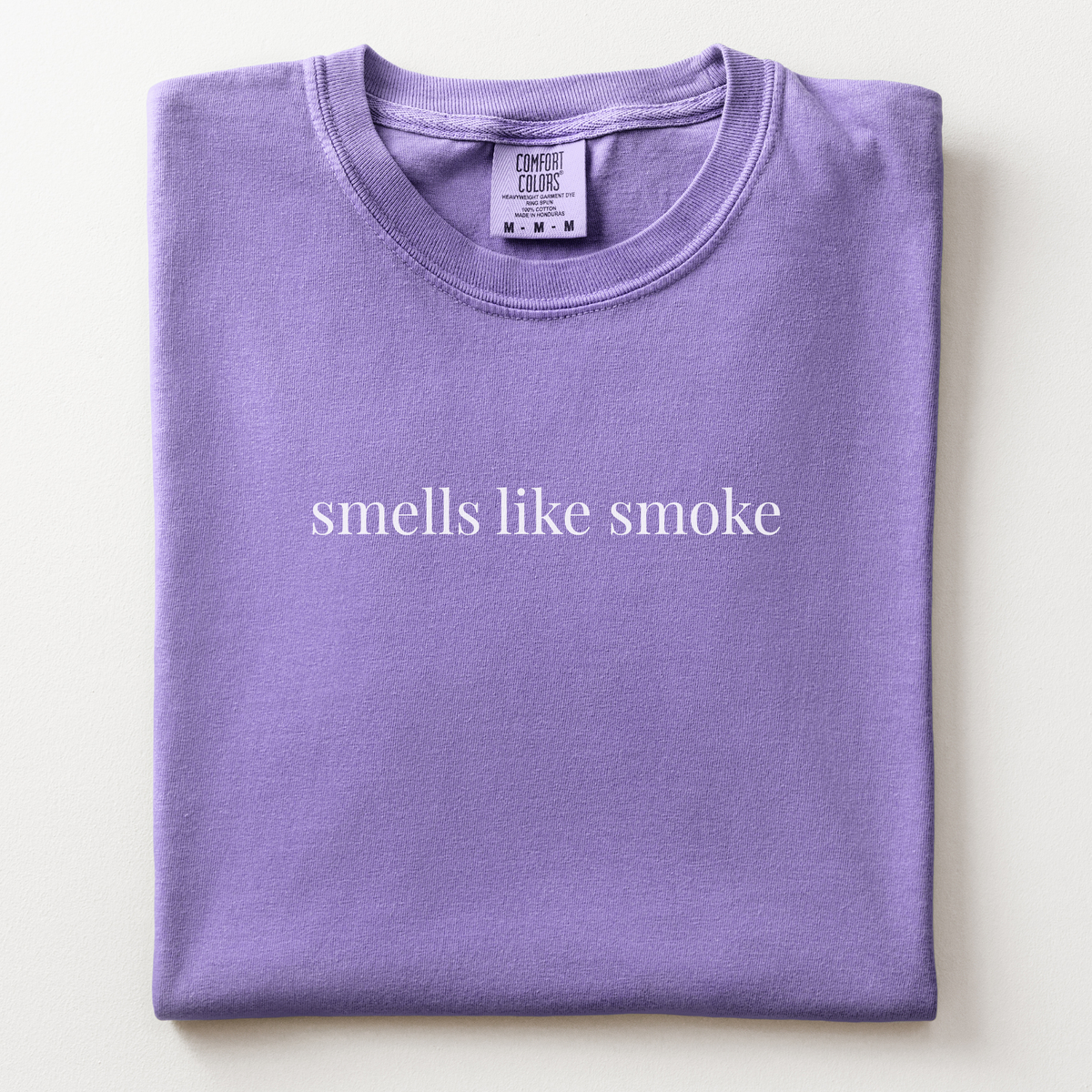 smells like smoke comfort tee - firefighter