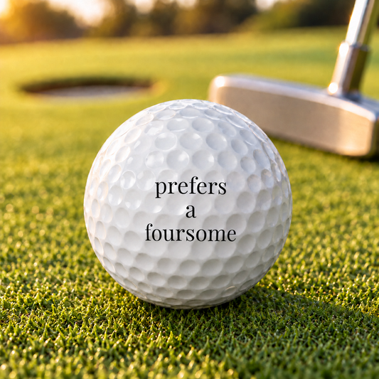 prefers a foursome golf balls - set of 6