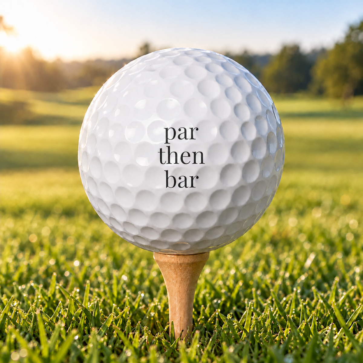 par then bar golf balls - set of 6