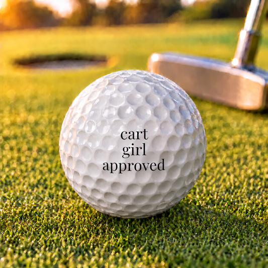 cart girl approved golf balls - set of 6