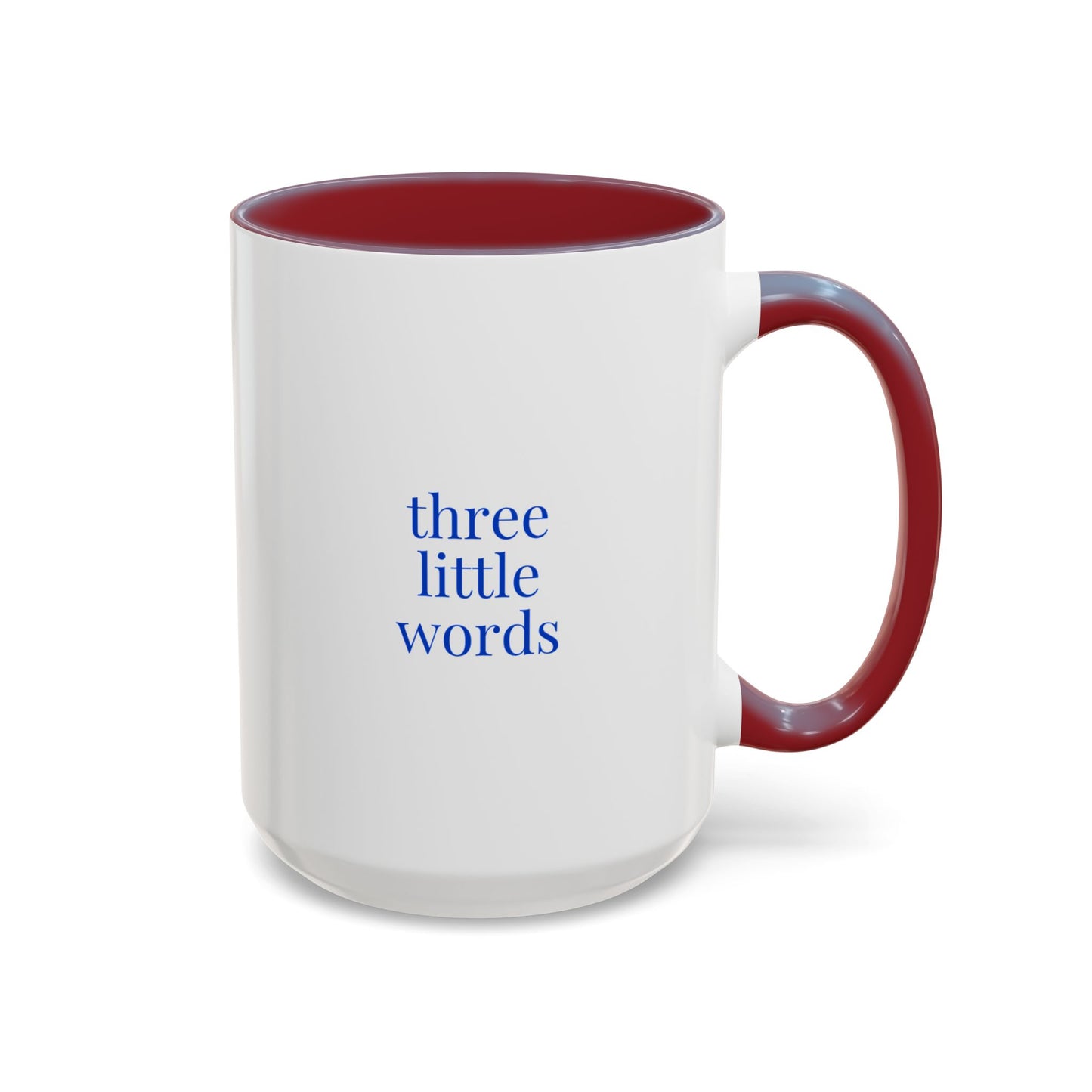 Red Accent Coffee Mug 15 oz Template